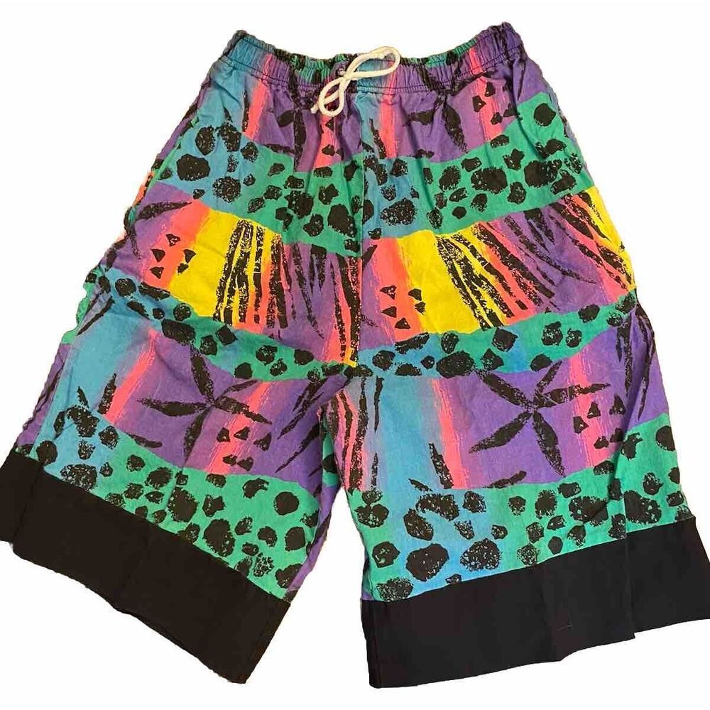 Unbranded Drawstring Board Shorts Multi-color 24" Elastic‎ waist 9" Inseam